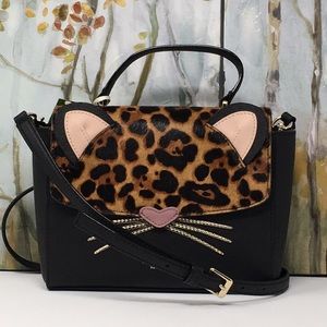 NWT Kate spade leopard kerrie run wild crossbody